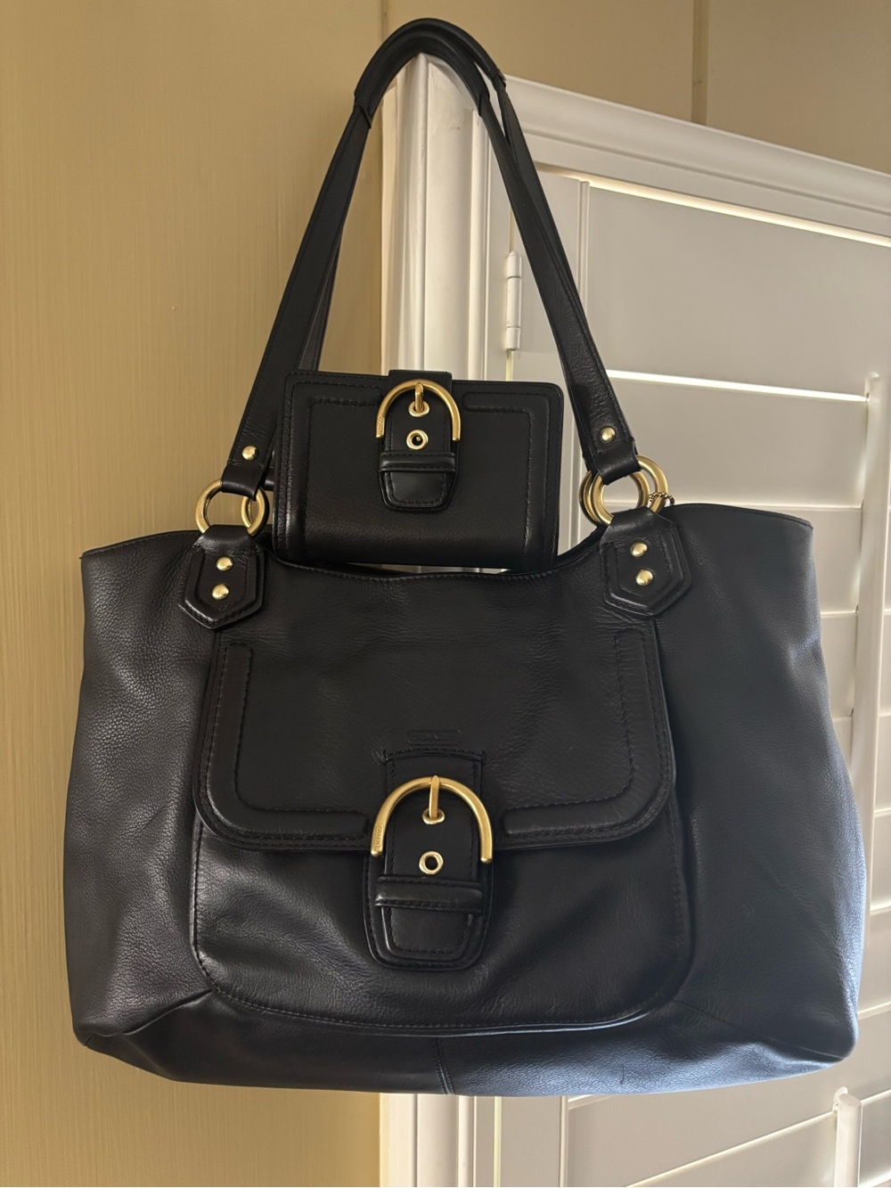 COACH Campbell Belle Carryall Shoulder Bag and Buckle Wallet